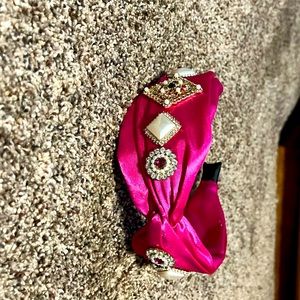 Pink jeweled headband